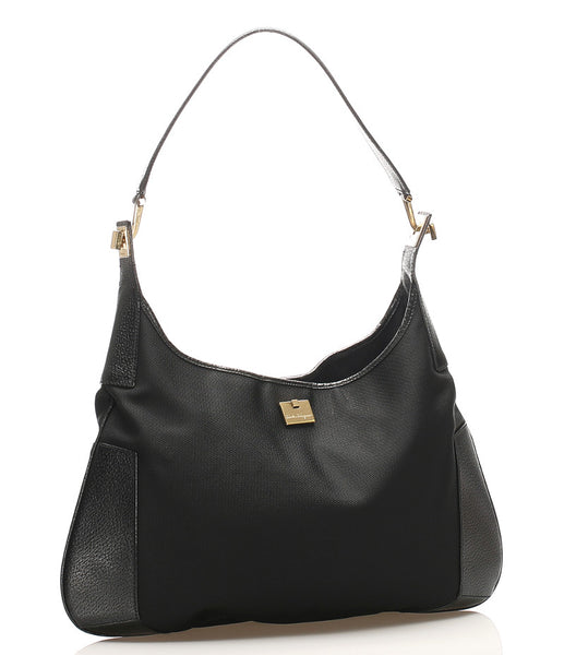 サルヴァトーレフェラガモ BK-21 1899 ブラック キャンバス レザー 肩掛け ショルダーバッグ レディース Salvatore Ferragamo 中古