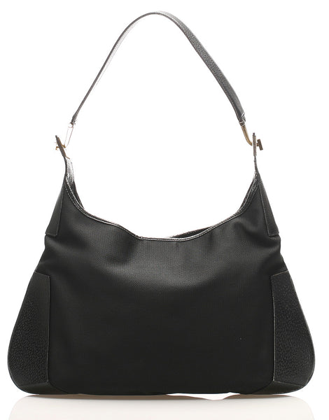 サルヴァトーレフェラガモ BK-21 1899 ブラック キャンバス レザー 肩掛け ショルダーバッグ レディース Salvatore Ferragamo 中古