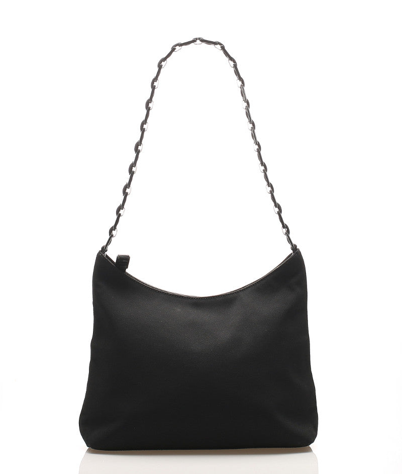 サルヴァトーレフェラガモ ヴァラ D 21 8801 ブラック キャンバス ショルダーバッグ レディース Salvatore Ferragamo 中古