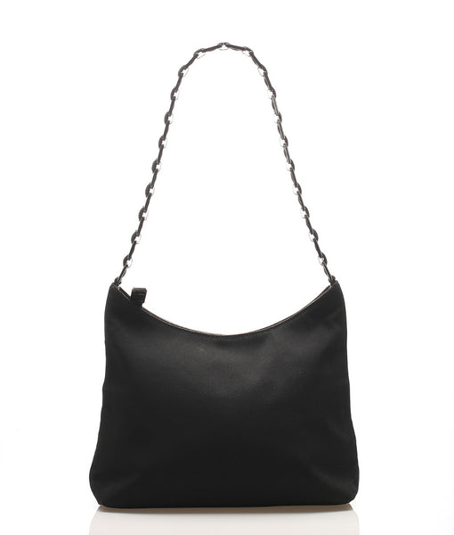 サルヴァトーレフェラガモ ヴァラ D 21 8801 ブラック キャンバス ショルダーバッグ レディース Salvatore Ferragamo 中古