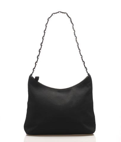 サルヴァトーレフェラガモ ヴァラ D 21 8801 ブラック キャンバス ショルダーバッグ レディース Salvatore Ferragamo 中古