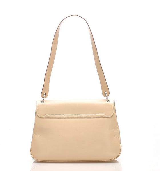 サルヴァトーレフェラガモ ヴァラ AQ-218691 ベージュ レザー ハンドバッグ レディース Salvatore Ferragamo 中古