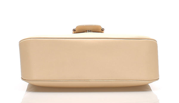 サルヴァトーレフェラガモ ヴァラ AQ-218691 ベージュ レザー ハンドバッグ レディース Salvatore Ferragamo 中古