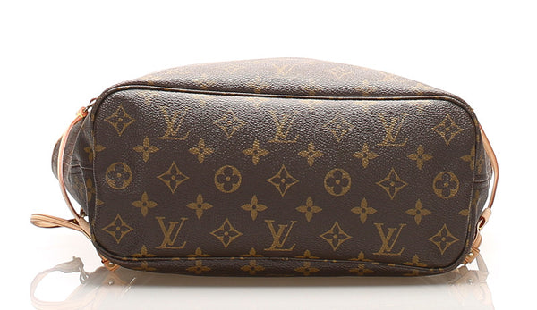 ルイ ヴィトン モノグラム ネヴァーフルPM M41000 ブラウン PVC レザー トートバッグ レディース LOUIS VUITTON 中古
