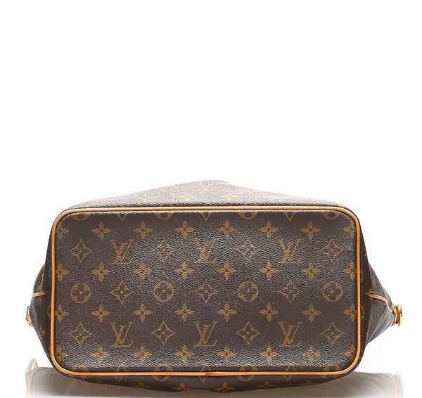 ルイ ヴィトン モノグラム パレルモPM M40145 ブラウン PVC レザー トートバッグ ショルダーバッグ 2WAY レディース LOUIS VUITTON 中古