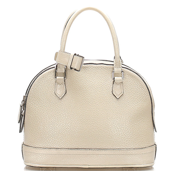 ルイ ヴィトン アルマPPM M48895 アイボリー ブロンカッセ レザー ハンドバッグ ショルダーバッグ 2WAY レディース LOUIS VUITTON 中古