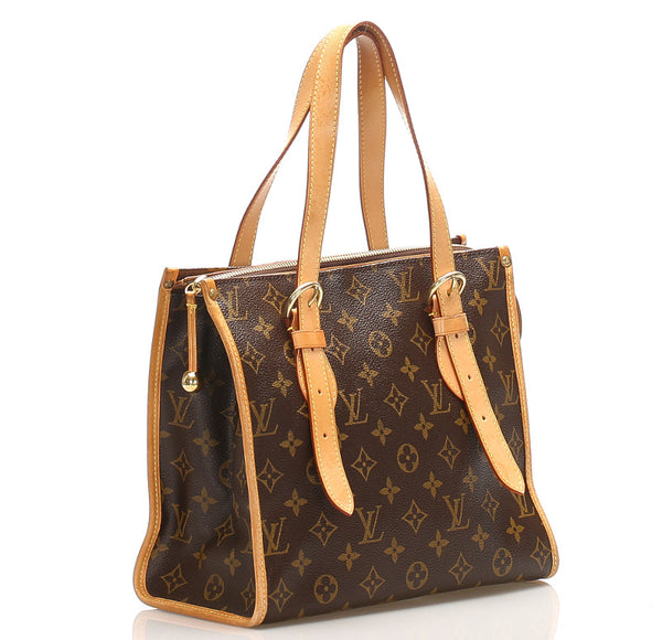 ルイ ヴィトン モノグラム ポパンクール オ M40007 ブラウン PVC レザー ショルダーバッグ ハンドバッグ レディース LOUIS VUITTON 中古