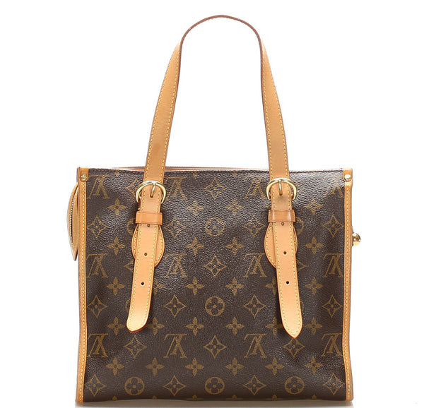ルイ ヴィトン モノグラム ポパンクール オ M40007 ブラウン PVC レザー ショルダーバッグ ハンドバッグ レディース LOUIS VUITTON 中古