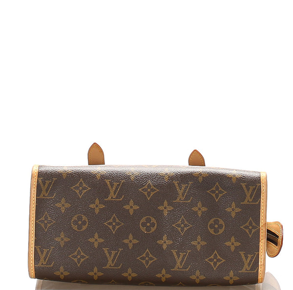 ルイ ヴィトン モノグラム ポパンクール オ M40007 ブラウン PVC レザー ショルダーバッグ ハンドバッグ レディース LOUIS VUITTON 中古