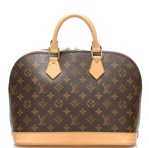 ルイ ヴィトン モノグラム アルマPM M53151 ブラウン PVC レザー ハンドバッグ レディース LOUIS VUITTON 中古