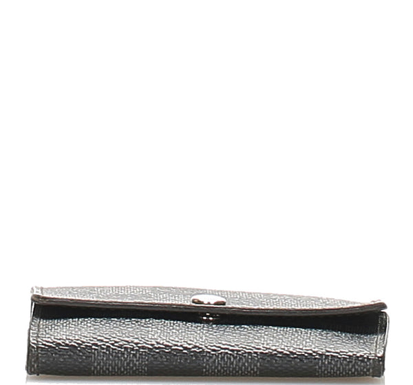 ルイ ヴィトン ダミエ グラフィット ミュルティクレ6 N62662 グレー ブラック PVC レザー キーケース メンズ LOUIS VUITTON 中古