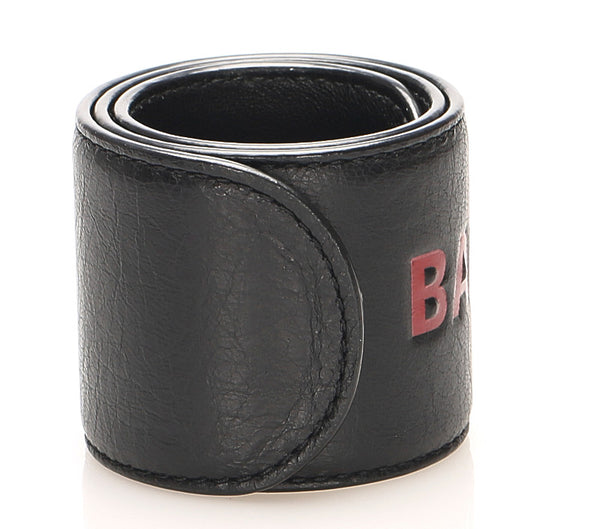 バレンシアガ 469170 ブラック レザー ブレスレット メンズ BALENCIAGA 中古