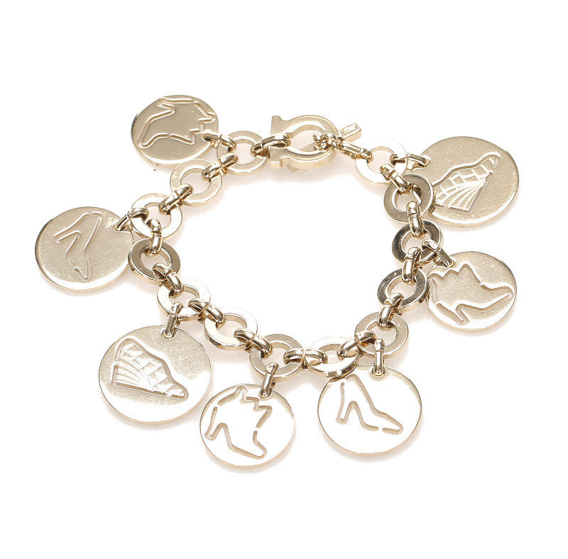 サルヴァトーレフェラガモ ゴールド メッキ ブレスレット レディース Salvatore Ferragamo 中古