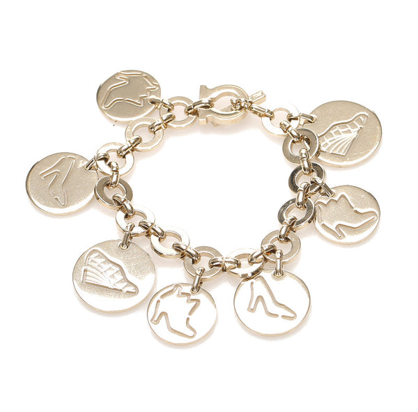 サルヴァトーレフェラガモ ゴールド メッキ ブレスレット レディース Salvatore Ferragamo 中古