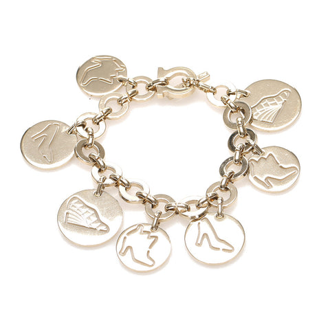 サルヴァトーレフェラガモ ゴールド メッキ ブレスレット レディース Salvatore Ferragamo 中古