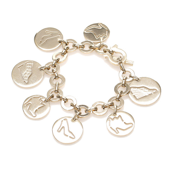 サルヴァトーレフェラガモ ゴールド メッキ ブレスレット レディース Salvatore Ferragamo 中古