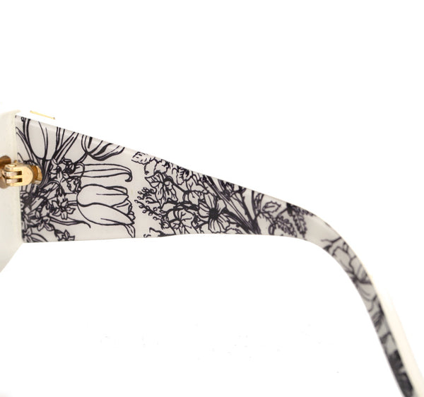 グッチ ホワイト プラスチック サングラス レディース GUCCI 中古