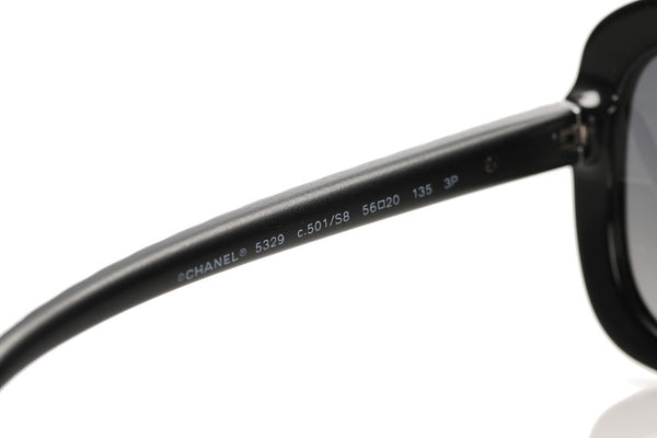 シャネル ココマーク ブラック プラスチック サングラス レディース CHANEL 中古