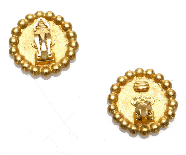 シャネル ゴールド メッキ ココマーク イヤリング レディース CHANEL 中古
