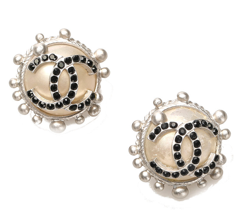 シャネル シルバー メタル ココマーク ピアス レディース CHANEL 中古