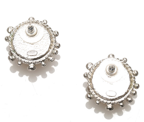 シャネル シルバー メタル ココマーク ピアス レディース CHANEL 中古