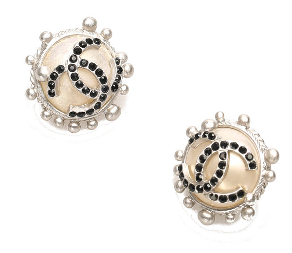 シャネル シルバー メタル ココマーク ピアス レディース CHANEL 中古