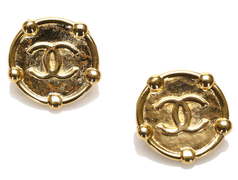 シャネル ゴールド メッキ ココマーク イヤリング レディース CHANEL 中古