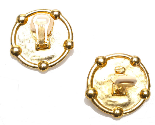 シャネル ゴールド メッキ ココマーク イヤリング レディース CHANEL 中古