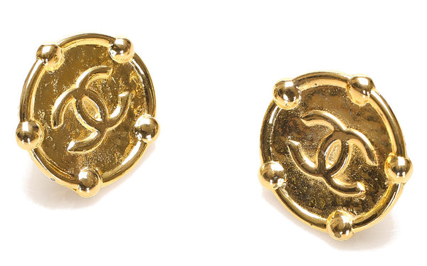 シャネル ゴールド メッキ ココマーク イヤリング レディース CHANEL 中古