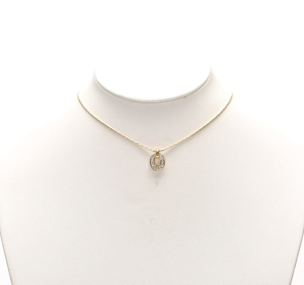 クリスチャンディオール ゴールド メッキ ネックレス レディース Christian Dior 中古