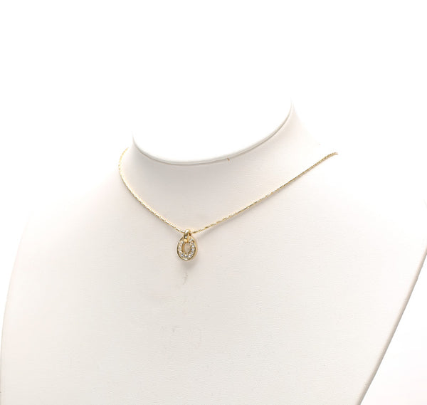 クリスチャンディオール ゴールド メッキ ネックレス レディース Christian Dior 中古