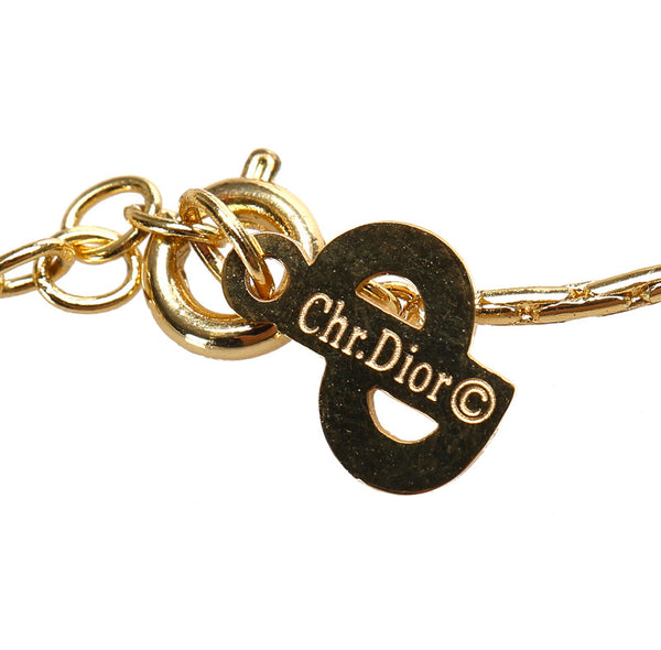 クリスチャンディオール ゴールド メッキ ネックレス レディース Christian Dior 中古
