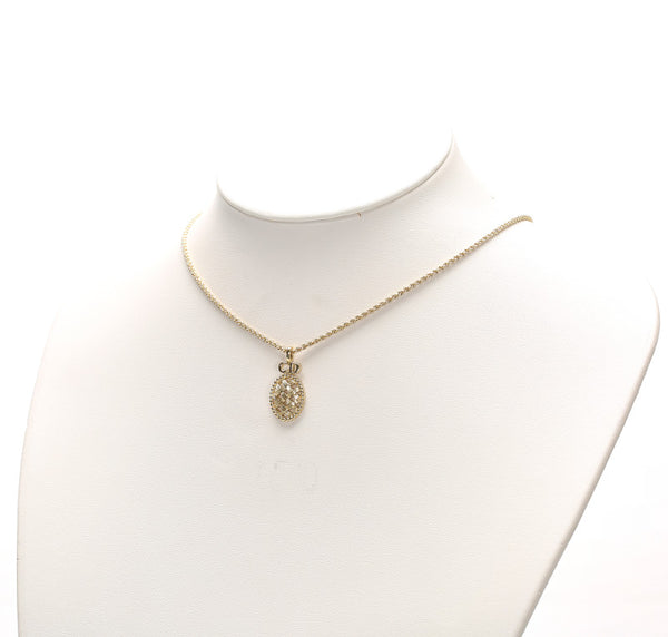 クリスチャンディオール ゴールド メッキ ネックレス レディース Christian Dior 中古