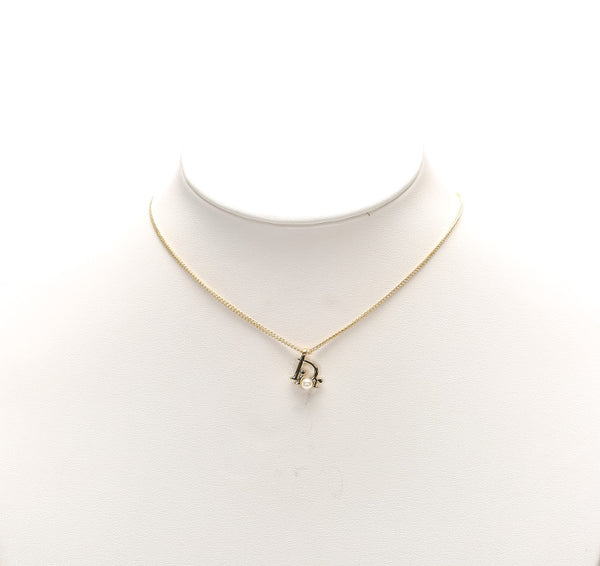 クリスチャンディオール ゴールド メッキ ネックレス レディース Christian Dior 中古