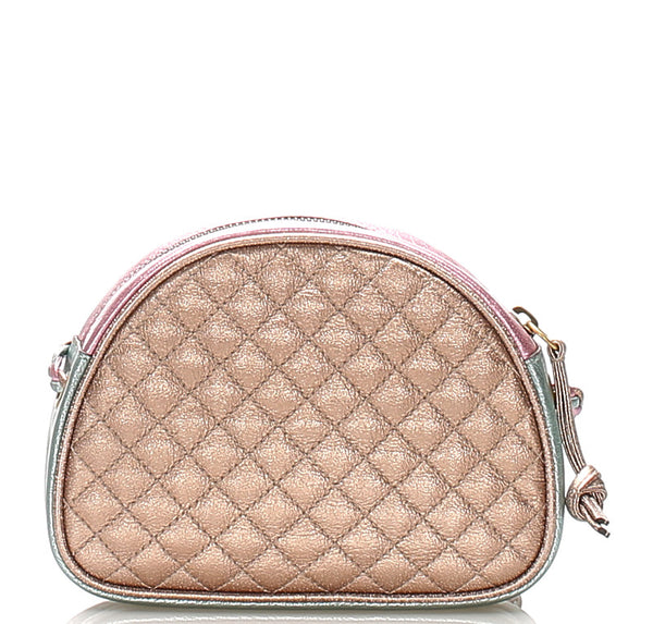 グッチ ホースビット 534951 534563 メタリックピンク メタリックグリーン レザー ショルダーバッグ レディース GUCCI 中古