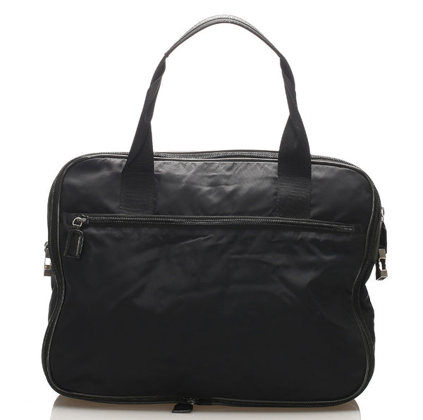 プラダ ブラック ナイロン レザー ビジネスバッグ メンズ PRADA 中古
