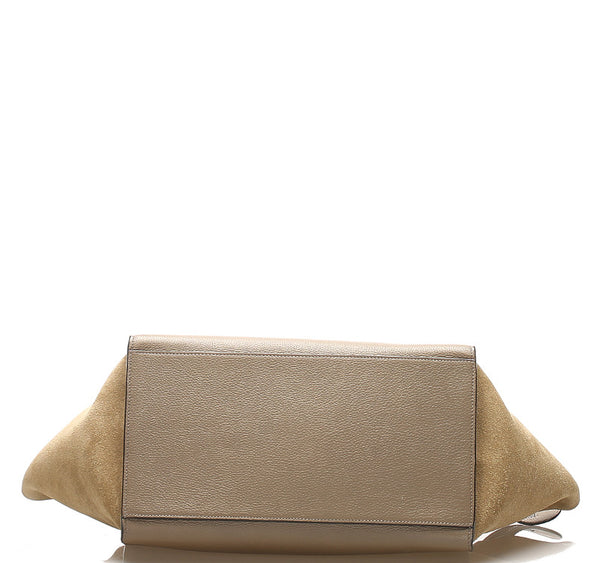 セリーヌ グレー レザー ハンドバッグ レディース CELINE 中古