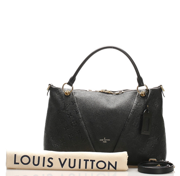 ルイ ヴィトン アンプラント V トート MM M44421 ブラック レザー トートバッグ レディース LOUIS VUITTON 中古