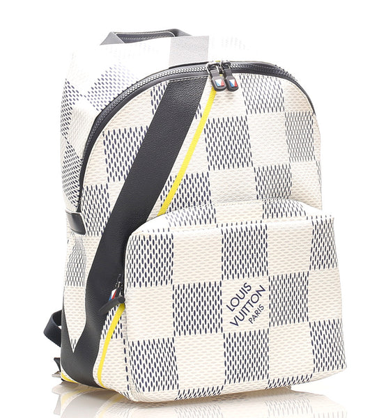ルイ ヴィトン コースト アメリカズカップ2017 N44017 ホワイト PVC レザー リュック・デイパック ユニセックス LOUIS VUITTON 中古