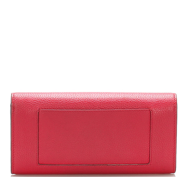 セリーヌ ピンク レザー 長財布 レディース CELINE 中古