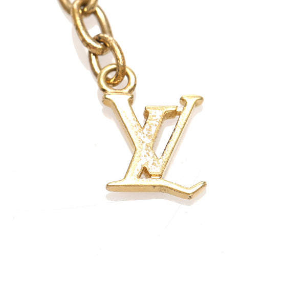 ルイ ヴィトン M65096 ゴールド パープル メッキ コリエ ギャンブル ネックレス レディース LOUIS VUITTON 中古