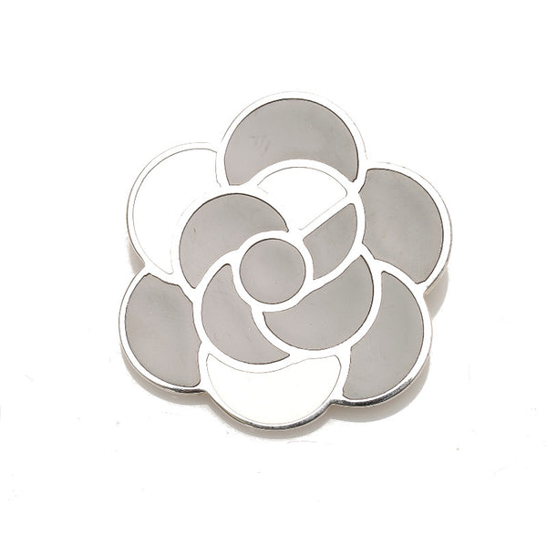 シャネル 98 P シルバー メタル ブローチ レディース CHANEL 中古