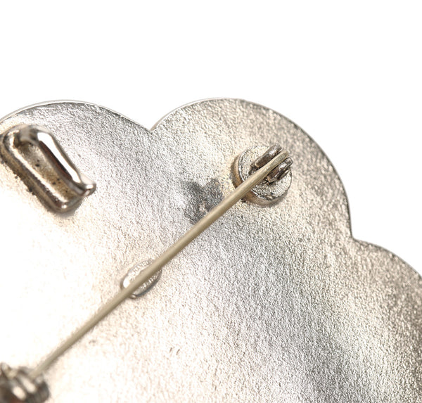 シャネル 98 P シルバー メタル ブローチ レディース CHANEL 中古