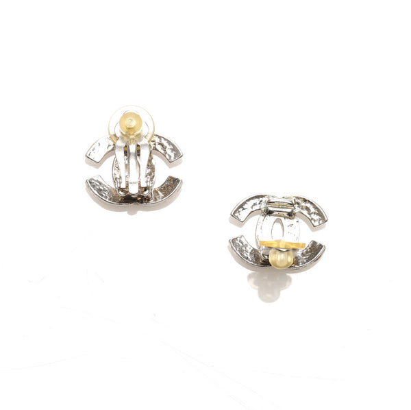 シャネル シルバー メタル ココマーク イヤリング レディース CHANEL 中古