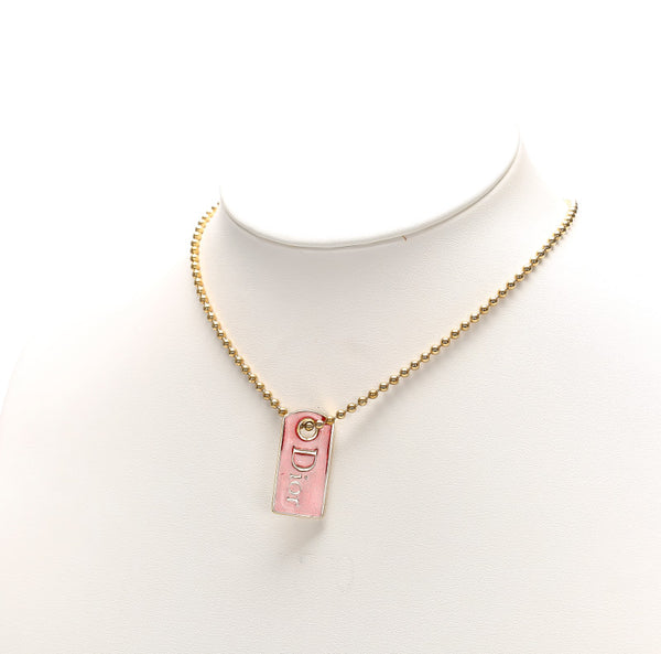 クリスチャンディオール ゴールド メッキ ネックレス レディース Christian Dior 中古