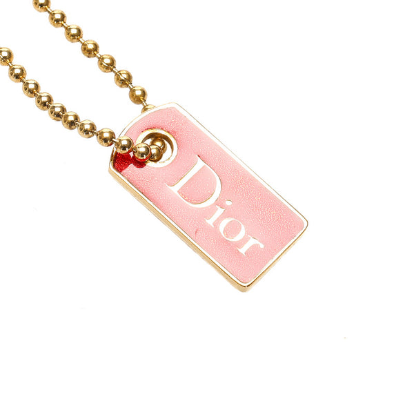 クリスチャンディオール ゴールド メッキ ネックレス レディース Christian Dior 中古