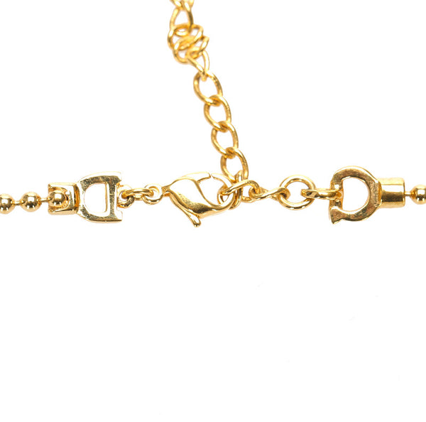 クリスチャンディオール ゴールド メッキ ネックレス レディース Christian Dior 中古