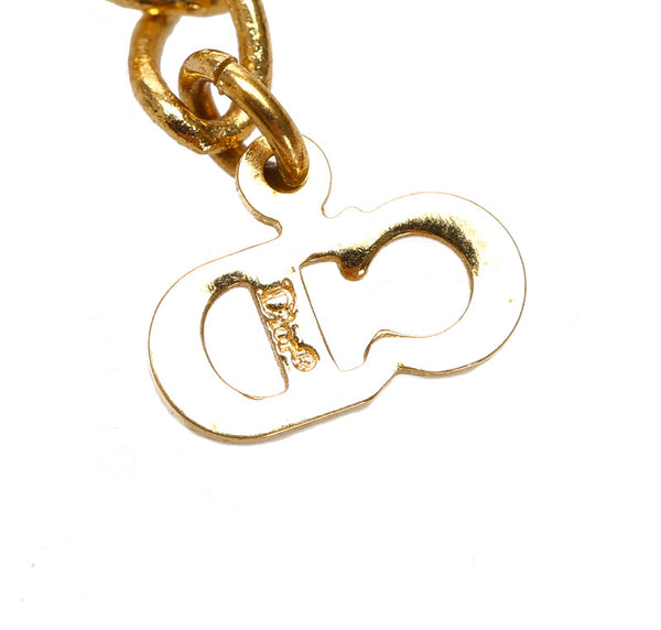 クリスチャンディオール ゴールド メッキ ネックレス レディース Christian Dior 中古