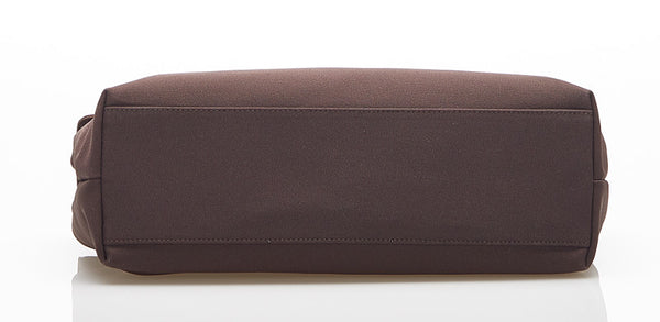 サルヴァトーレフェラガモ ヴァラ AU-21 8804 ブラウン ナイロン 肩掛け ショルダーバッグ レディース Salvatore Ferragamo 中古