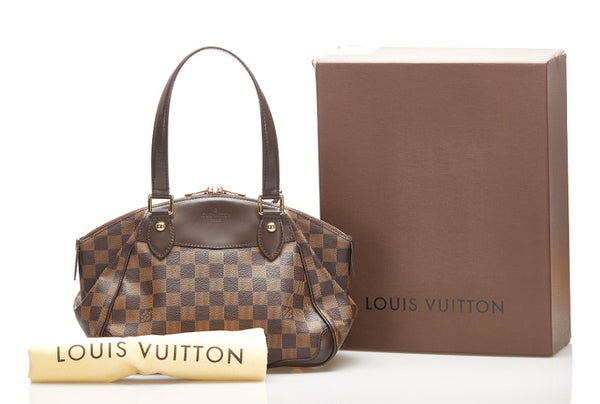 ルイ ヴィトン ダミエ ヴェローナPM N41117 ブラウン PVC レザー ショルダーバッグ レディース LOUIS VUITTON 中古